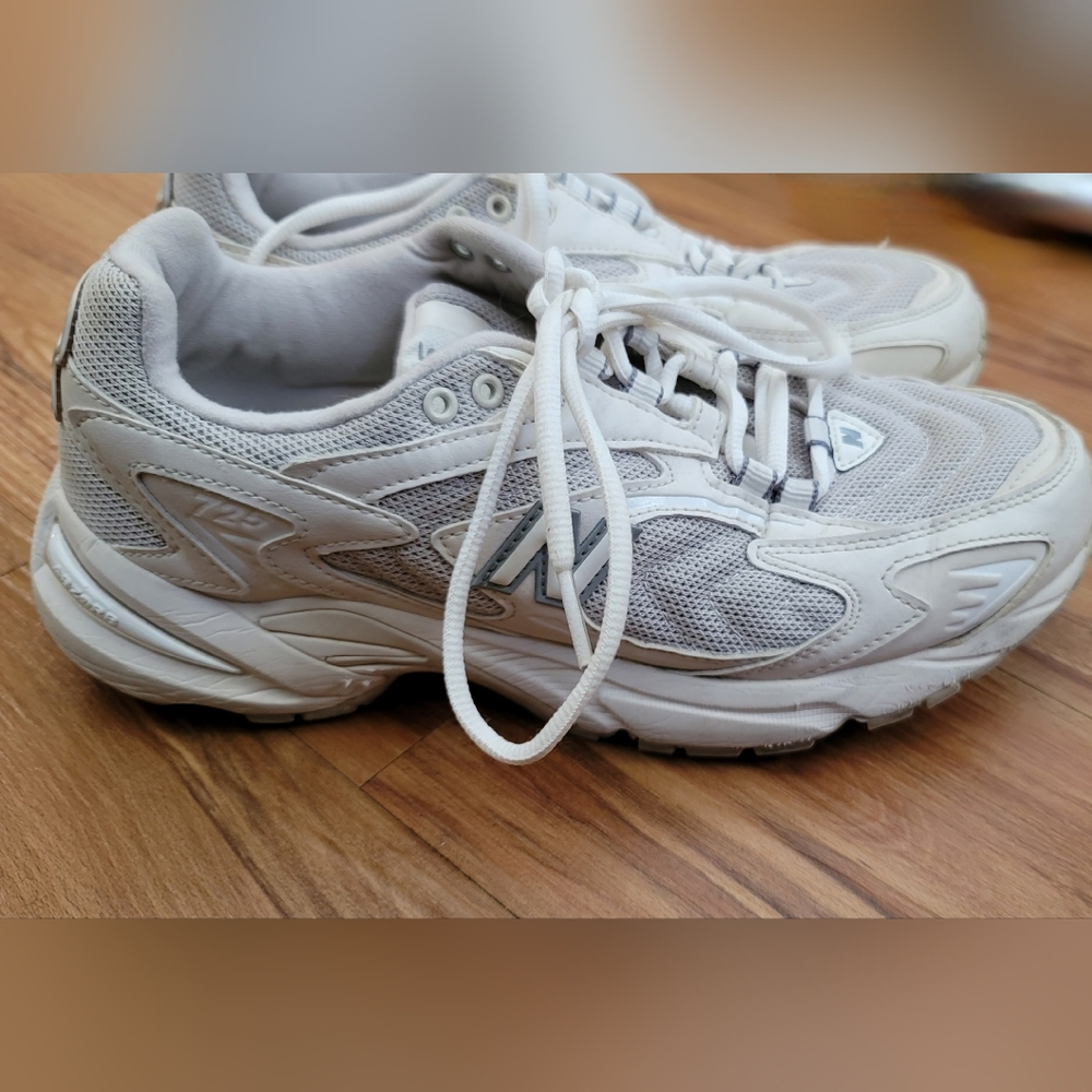 White Athletic Sneakers with New Balance Logo